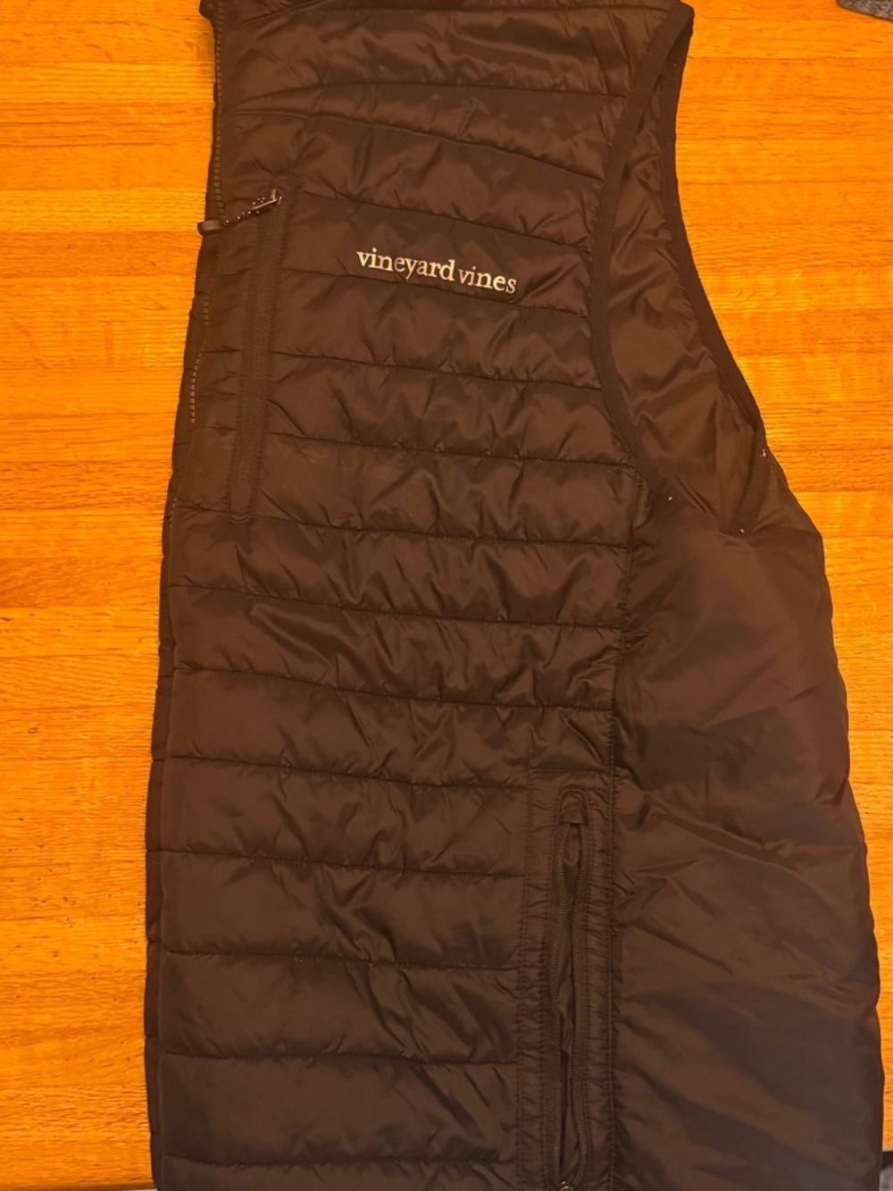 Vineyard Vines Navy Nylon Packable Jacket - White Logo